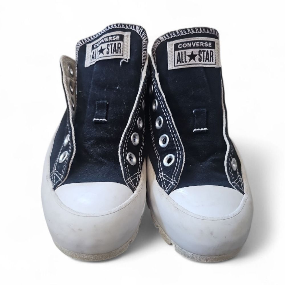 Converse Run Star Lugged Platform Sneakers Black Canvas Women’s 7 Grunge Y2K - Picture 3 of 10